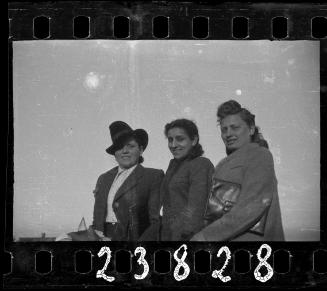 Three women posing