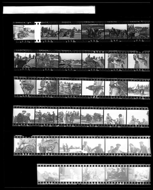 Negative Sheet #12 from Lodz Ghetto Collection