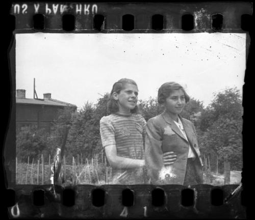 Portrait of two young girls