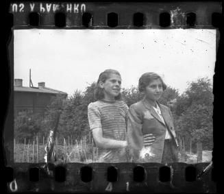 Portrait of two young girls