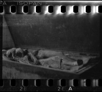 Corpses and body parts in the morgue