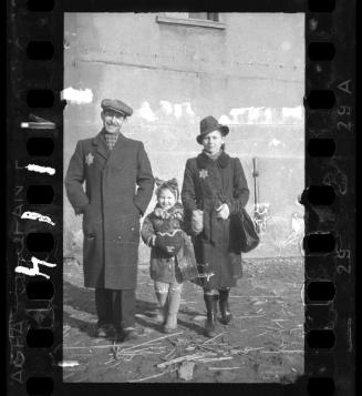 Ghetto family with a small girl