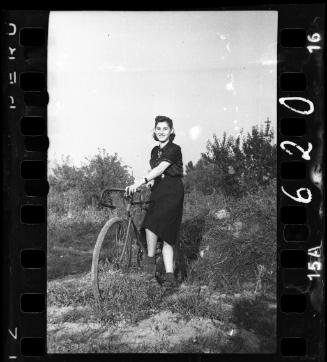 Young girl on a bike