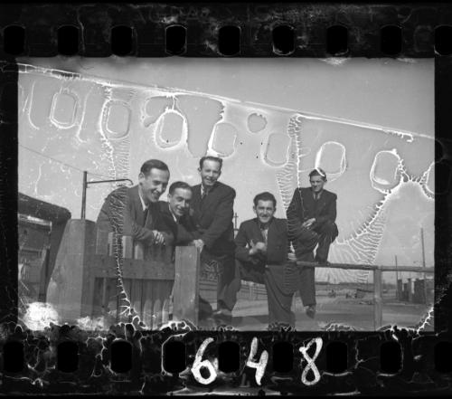 Portrait of five men