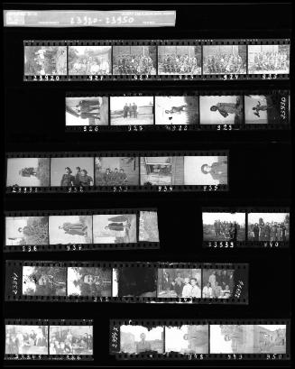 Negative Sheet #62 from Lodz Ghetto Collection