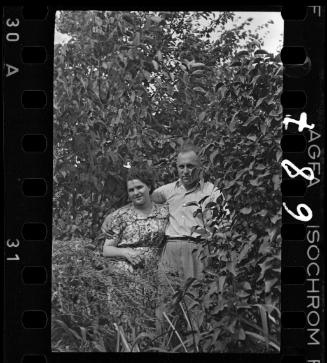 A couple in the garden