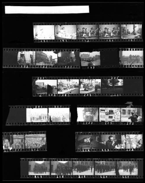 Negative Sheet #7 from Lodz Ghetto Collection