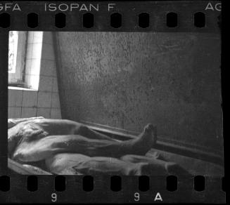 Corpses and body parts in the morgue