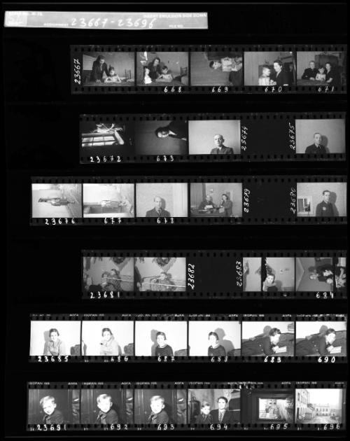 Negative Sheet #54 from Lodz Ghetto Collection