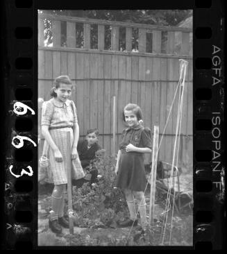 Portrait of two girls and a boy