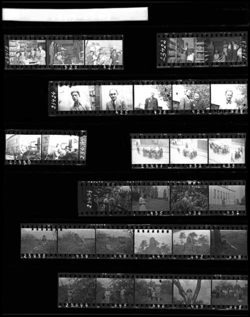 Negative Sheet # 42 from Lodz Ghetto Collection