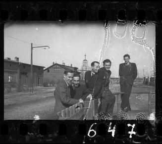 Portrait of five men