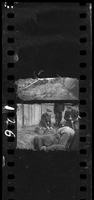 Residents digging for food, coal and other provisions