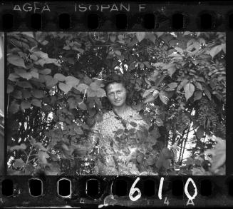 Portrait of woman in the trees