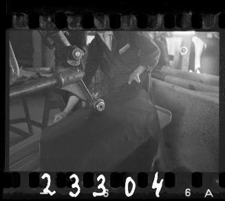 Production in the leather factory