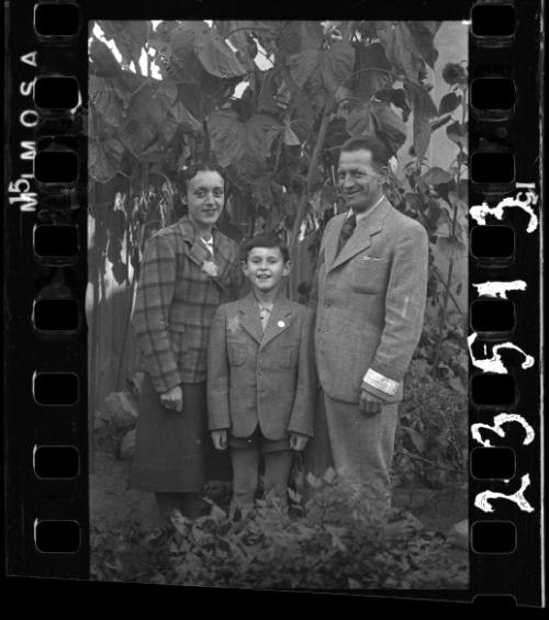 Family with a young boy