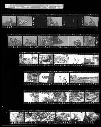 Negative Sheet #27 from Lodz Ghetto Collection