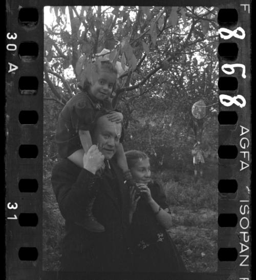 Father with two girls