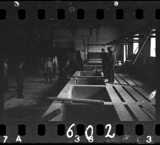 Men working in the leather factory