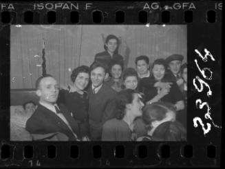 Residents smiling for the camera at a social gathering