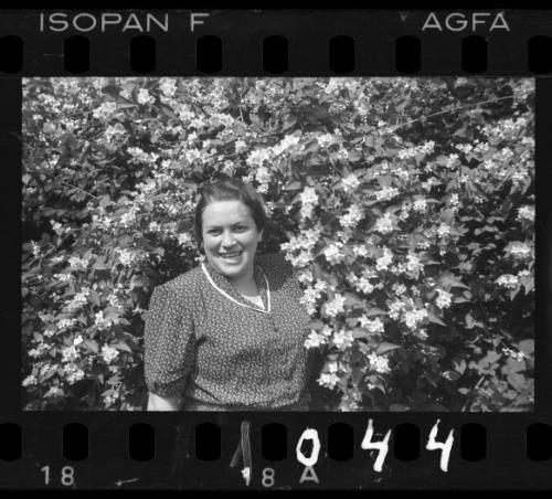 A woman in the garden