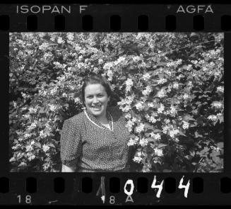 A woman in the garden