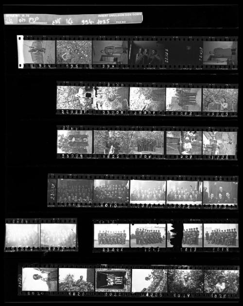 Negative Sheet # 26 from Lodz Ghetto Collection