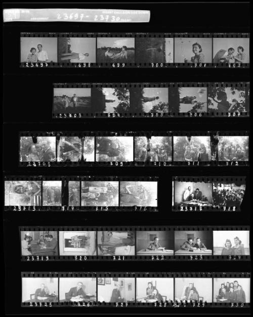 Negative Sheet #59 from Lodz Ghetto Collection