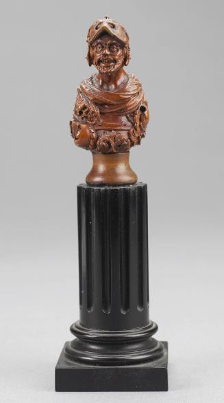 One of Three Busts of Soldiers (possibly pawns from a chess set)