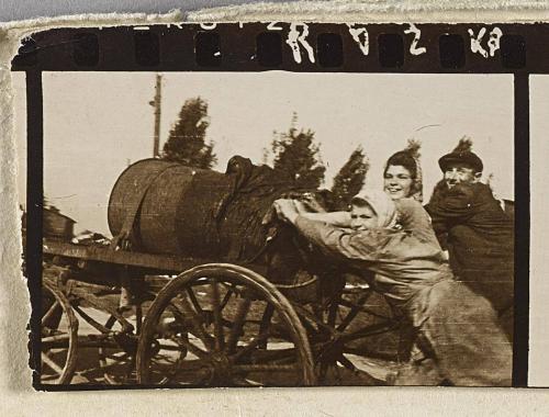 Contact Print #345 from page #17 in Lodz Ghetto Contact Album