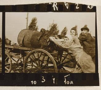 Contact Print #345 from page #10 in Lodz Ghetto Contact Album