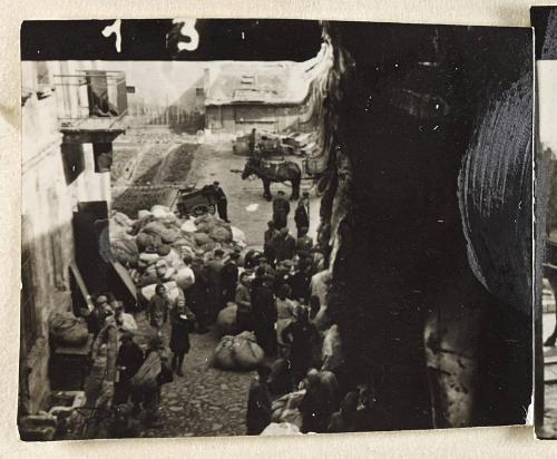 Contact Print #13 from page #1 in Lodz Ghetto Contact Album