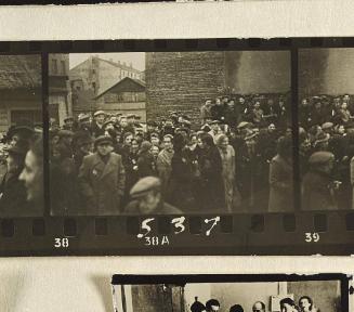Contact Print #537 from page #16 in Lodz Ghetto Contact Album