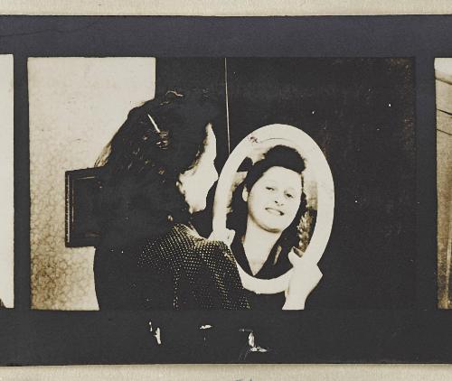 Contact Print #451 from page #14 in Lodz Ghetto Contact Album