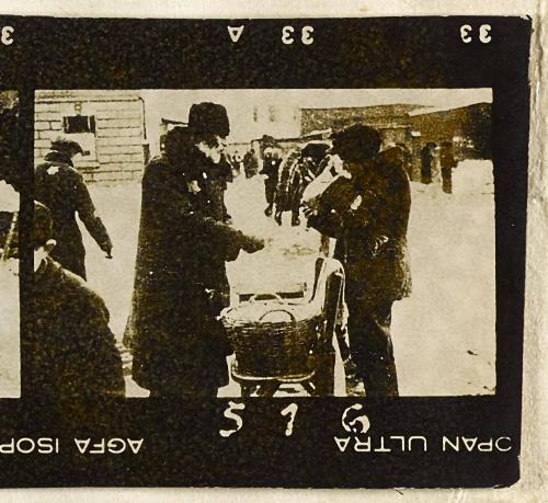 Contact Print #516 from page #17 in Lodz Ghetto Contact Album