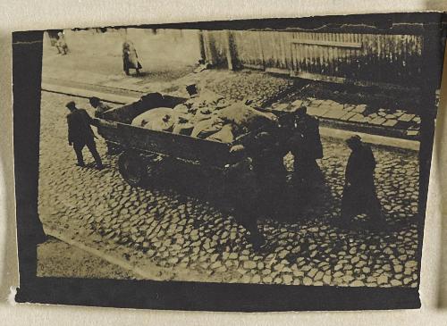 Contact Print #550 from page #12 in Lodz Ghetto Contact Album