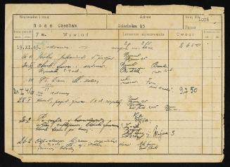 Ross Personal Papers: Medical records page 2 verso