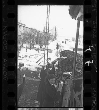 "People 'borrowed' pieces of coal from time to time even if it was guarded." -Henryk Ross, Jaffa, 1987