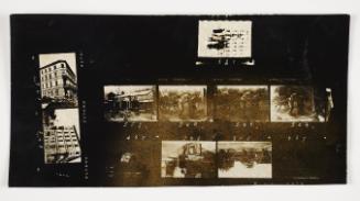 Lodz Ghetto Folio: contact print with 10 frames -  negative Nos.501, 559, 560, 561, 562, 528, 529, 545, 546, 547