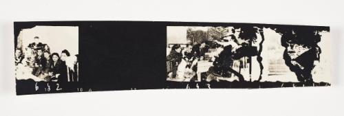 Lodz Ghetto Folio: contact print with 3 frames -  negative Nos. 642 - 643