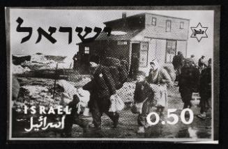 Deportation -people moving right to left - postcard? 0.50