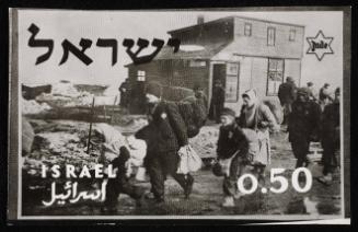 Deportation -people moving right to left - postcard? 0.50