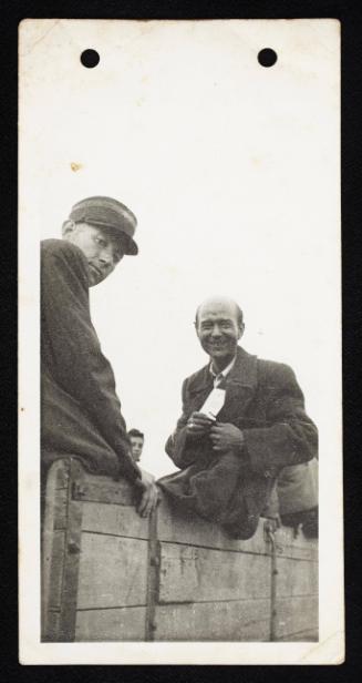 Man tagged '869' and ghetto police on deportation wagon