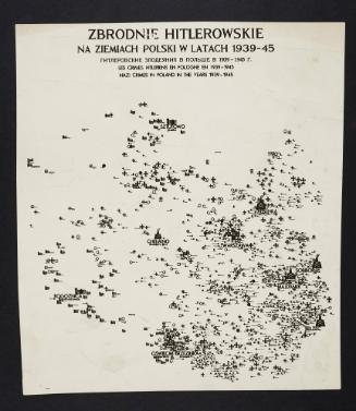 Map of Nazi crimes on Polish soil in the years 1939 to 1945