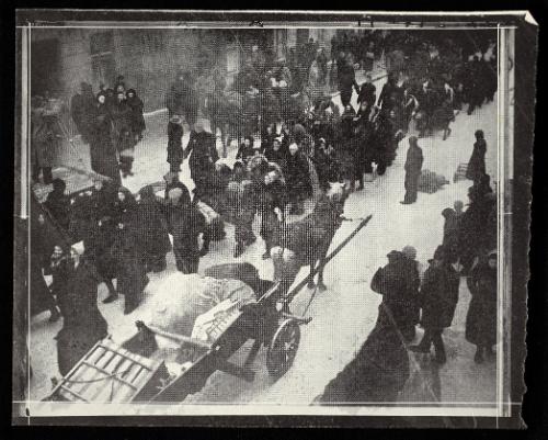 “The Jews are heading for the Ghetto – the Poles are leaving the district.” (p.11)