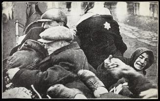 "Evacuation of the sick (and aged, by horse-drawn cart)"

