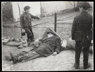 Sick man fallen on street