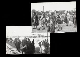 Deportation, groups of women walking