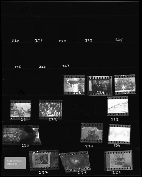 Sheet #18 from Lodz Ghetto Collection Series Additional Negatives 2C