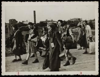 Ghetto residents heading for deportation